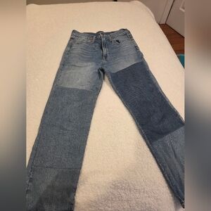 Bundle Of 2 Gap Denim High Waisted Size 6 Patchwork Straight / Skinny